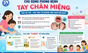 Phòng bệnh Tay chân miệng: Thực hiện “3 sạch” Để bảo vệ trẻ mỗi ngày