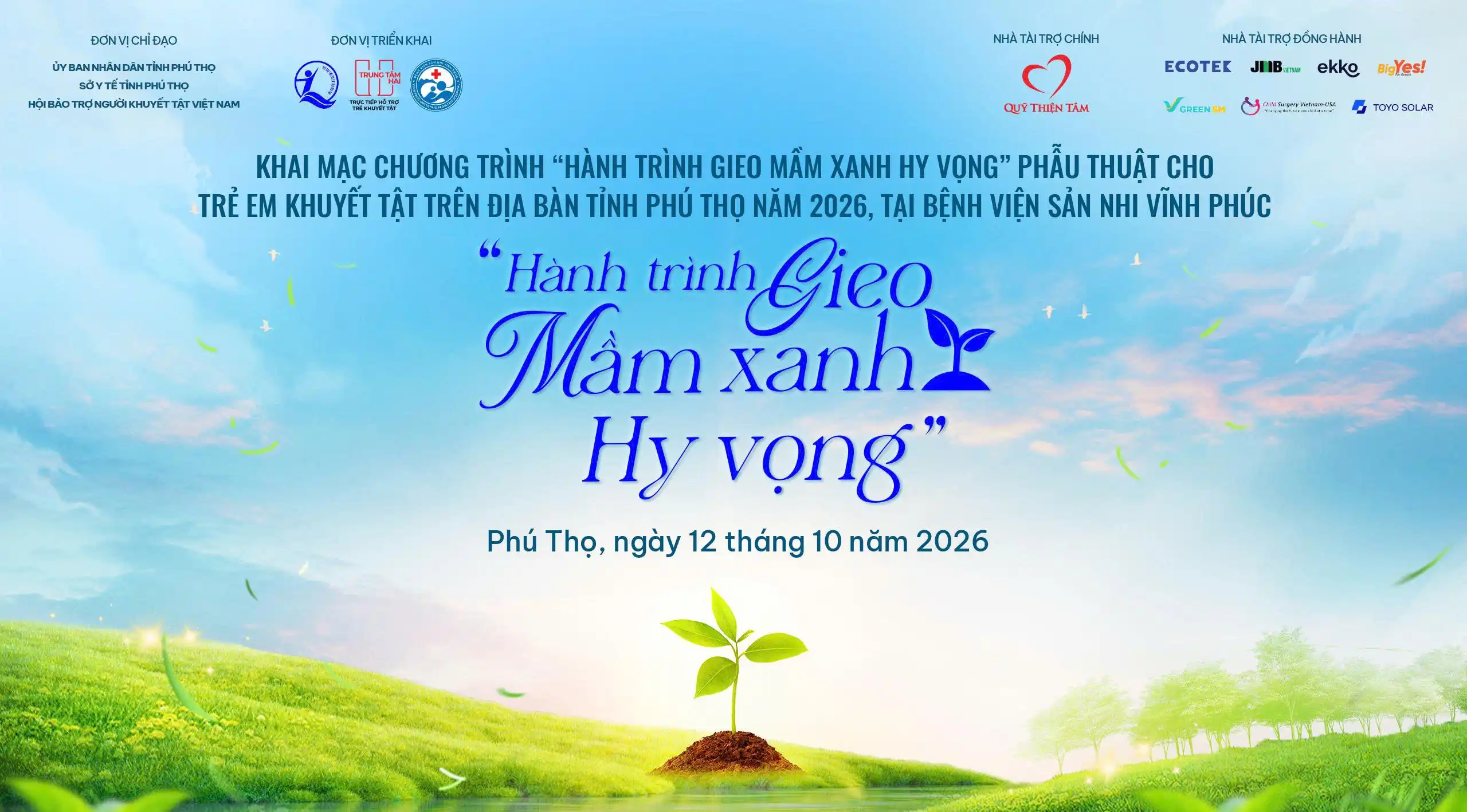 Chương trình khám sàng lọc, Hội Chẩn và phẫu thuật cho trẻ em khuyết tật, Dị tật bẩm sinh năm 2026 1 Chương trình khám sàng lọc, hội chẩn, phẫu thuật: Hành trình gieo mầm xanh hy vọng