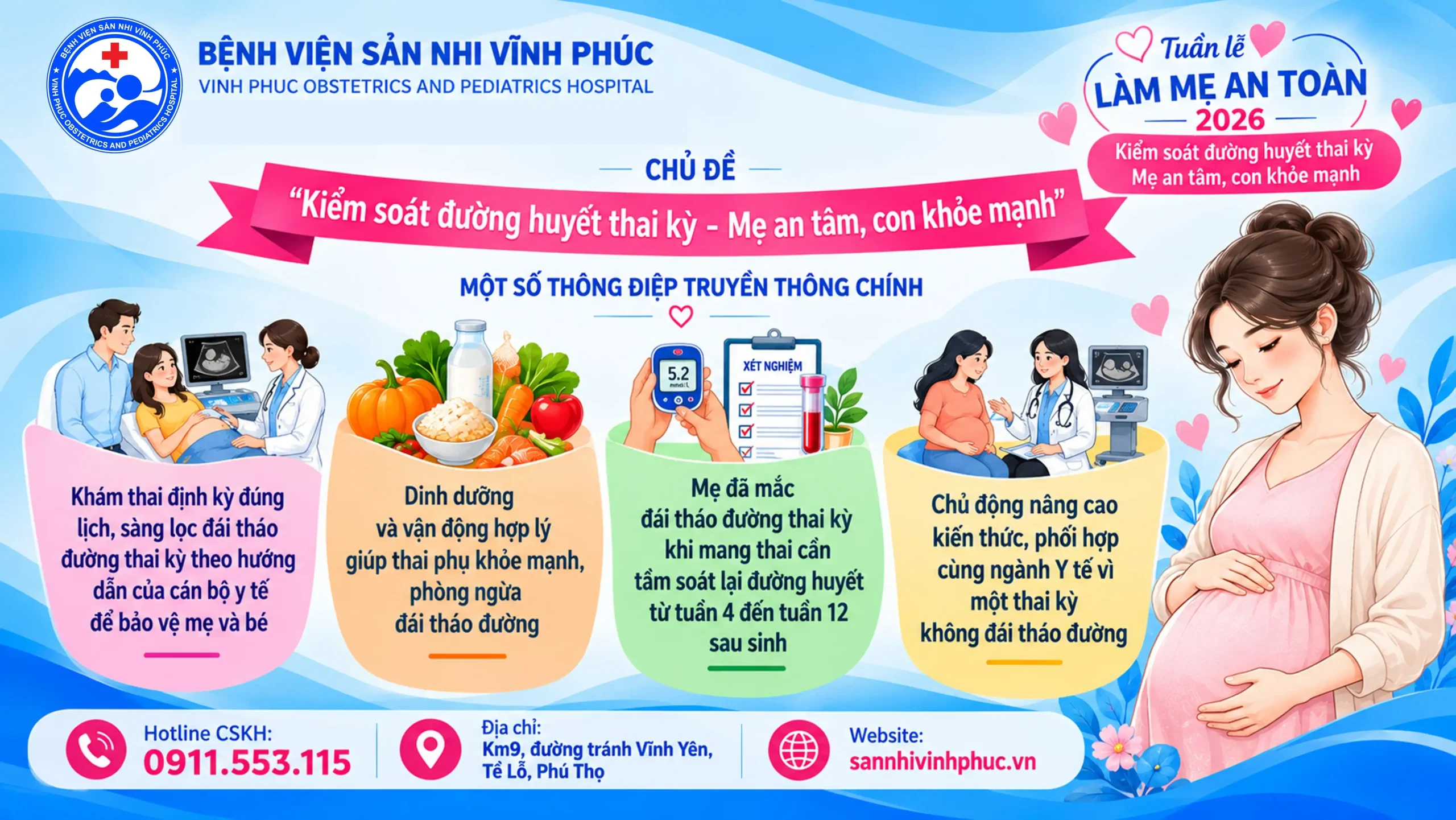 Hưởng ứng tuần lễ làm mẹ an toàn năm 2026 1 Hưởng ứng tuần lễ làm mẹ an toàn 2026