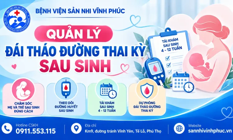 Quản lý đái tháo đường thai kỳ sau sinh